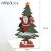 Ornamenti Natalizi Retro in Legno con Albero di Natale e Pupazzo di Neve per Decorazioni Domestiche