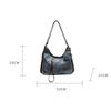 Fashion Unique Spliced Design Large Capacity Messenger Bags for Commuting Luxury Handbag Women Retro Shoulder Crossbody Bag