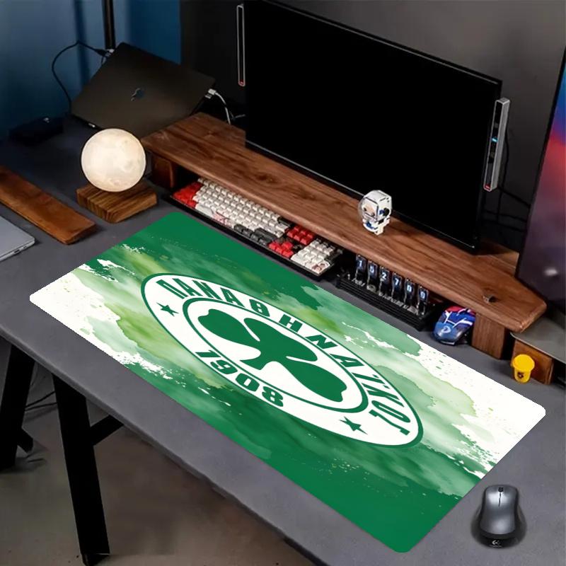 Panathinaikos FC Print Mouse Pad, Anti‑Slip Desktop keyboard Mat, for PC Laptop Gaming Working Daily Use, Cool Festival Birthday Gift