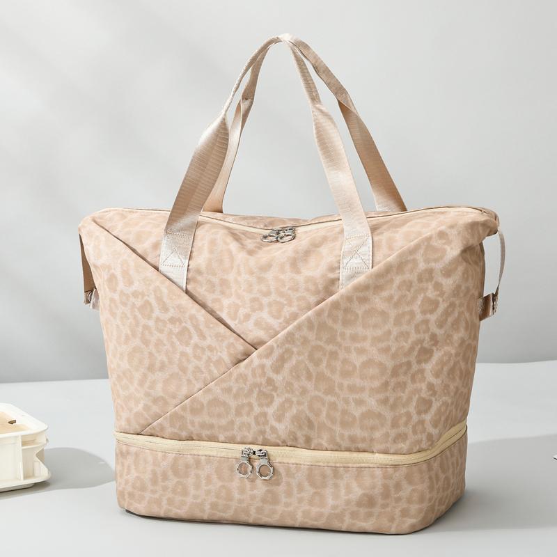 Travel Bag Duffel Bag Leopard Print Large Capacity Fitness Sports Bag