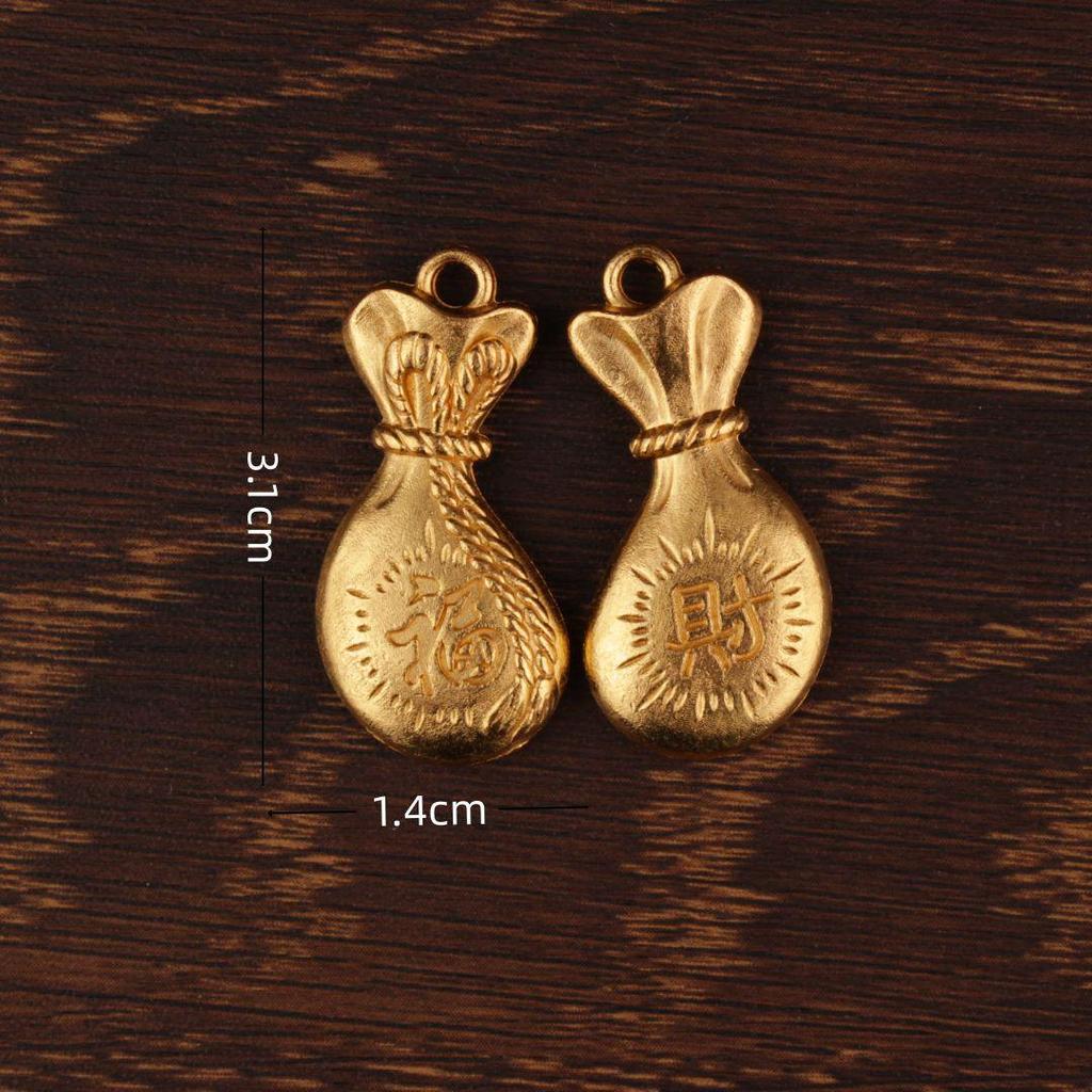 Gold Sand Alloy Ingot Basin Ornament for Wealth Attraction & Home Gifts