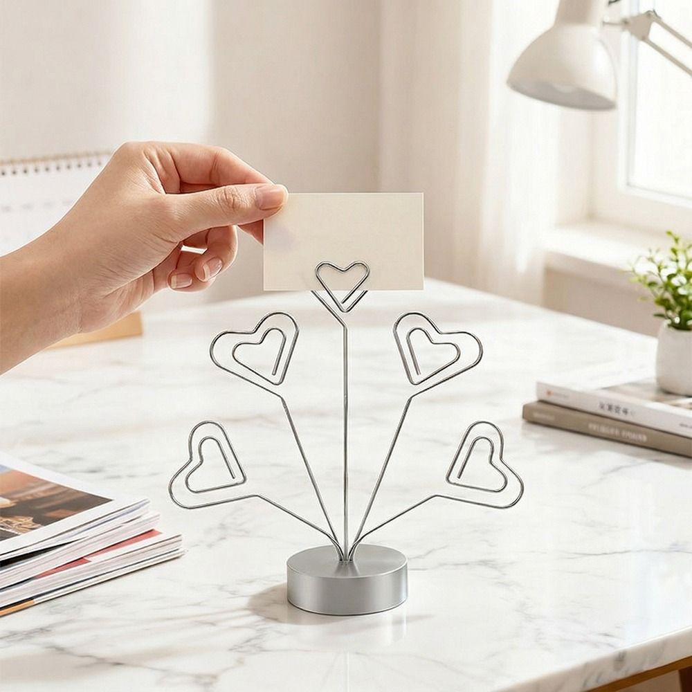 Stable Creative Note Clips Multifunctional Desk Organizer Desktop Card Clamp Household Use
