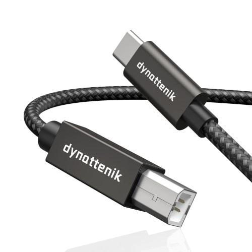 

dynattenik TrackSync200 | 2.0m USB-C to B Interface Adapter - Upgrade Your MIDI Keyboard, Controller, or Audio Interface | Compatible with PC, Mac, Li