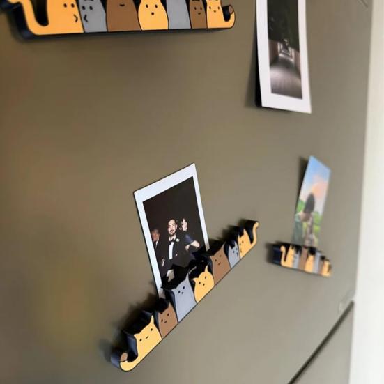 1/2Pcs Cat Refrigerator Magnet Photo Holder Home Office Kitchen Whiteboard Locker Fridge Kitten Magnetic Decoration Ornament