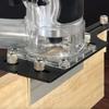 Dust Collection Router Jig with Cutter and Wrench Slotting Router Jig Woodworking Tool Aluminum Alloy Sturdy