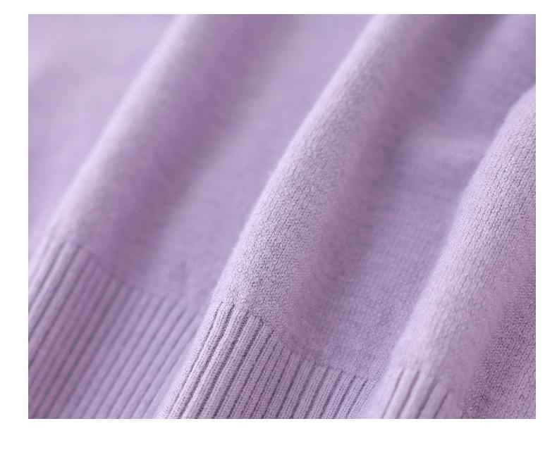 Spring/Fall Thin Knitwear for Middle-Aged & Elderly Women: Stylish Stretch Pullover