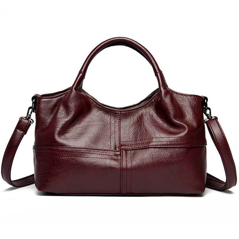 Bag women's bag new casual soft leather light messenger large capacity commuter handbag women's small bag