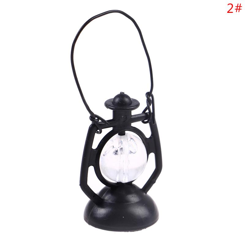 

1:12 кукольных домиков, миниатюрная керосиновая лампа в стиле ретро, ​​масляная лампа с ручкой, декоративная игрушка as the picture