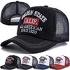 Unisex Fashion Trucker Hats Golden State California Embroidered Mesh Baseball Cap For Men Women Outdoor Hats Caps
