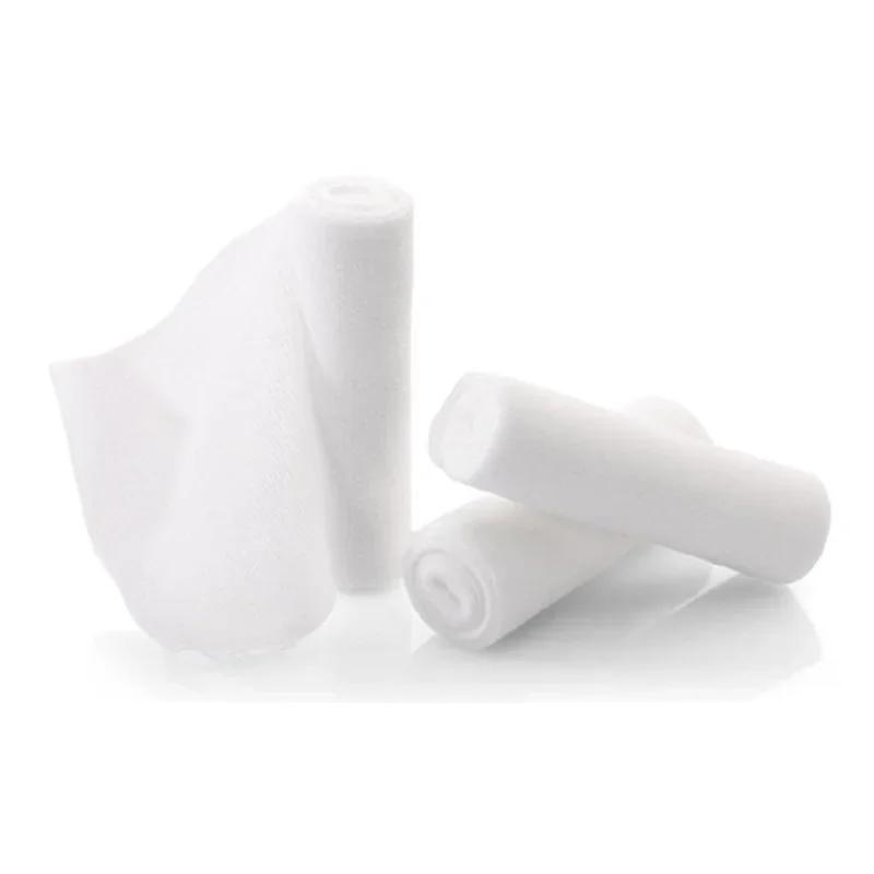 1pc Elastic Bandage First Aid Kit Gauze Roll Wound Dressing Medical Nursing Emergency Care Bandages