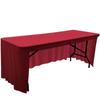 Spandex Stretch Table Cloth 4FT 5FT 6FT 8FT Table Skirt Cover for Wedding Party Banquet Solid Rectangular Cocktail Tablecloth
