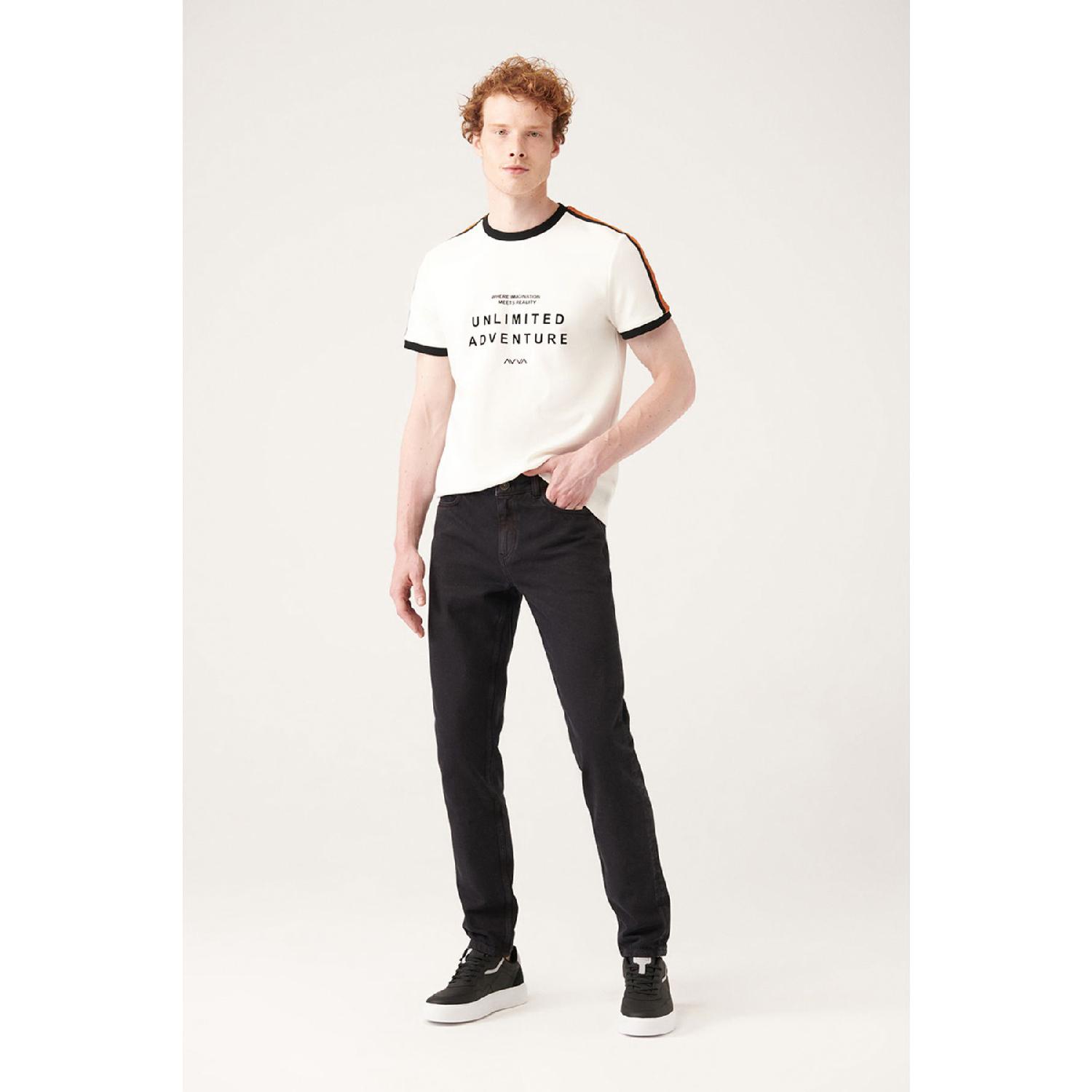 

Men s Black 100% Cotton Regular Fit Jean Trousers A31y3508 30 чёрный