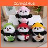 Mini Panda Pelúcia Doce Chaveiro Animal de Pelúcia Encantador Para Bolsas Chaves E