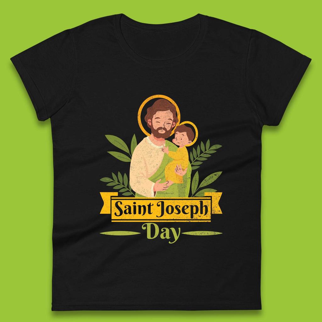 Saint Joseph Day Womens T-Shirt Mens Tops Tees Unisex