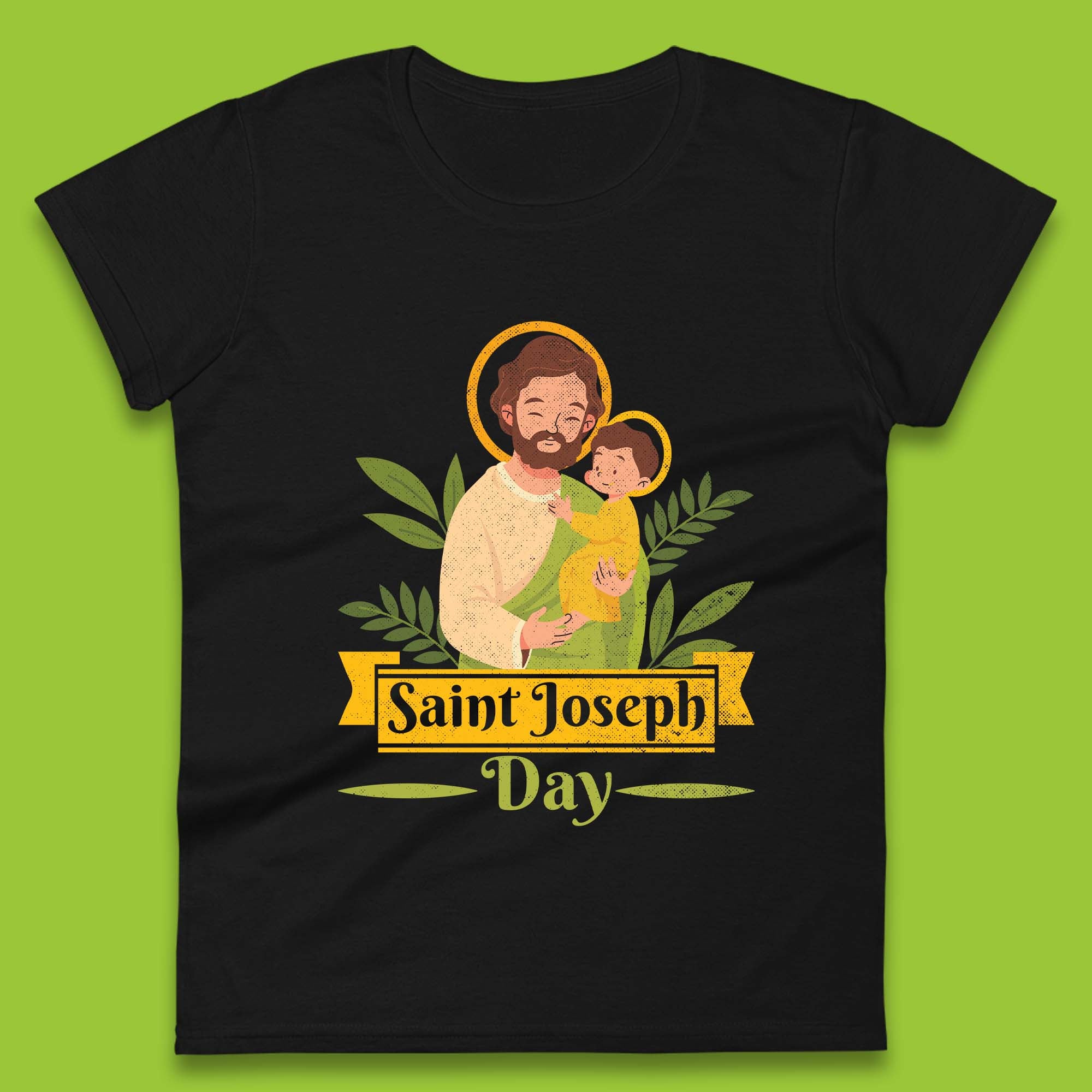 Saint Joseph Day Womens T-Shirt Mens Tops Tees Unisex 3XL