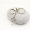 Hollow Cross Keychain: Creative Metal Pendant for Backpack