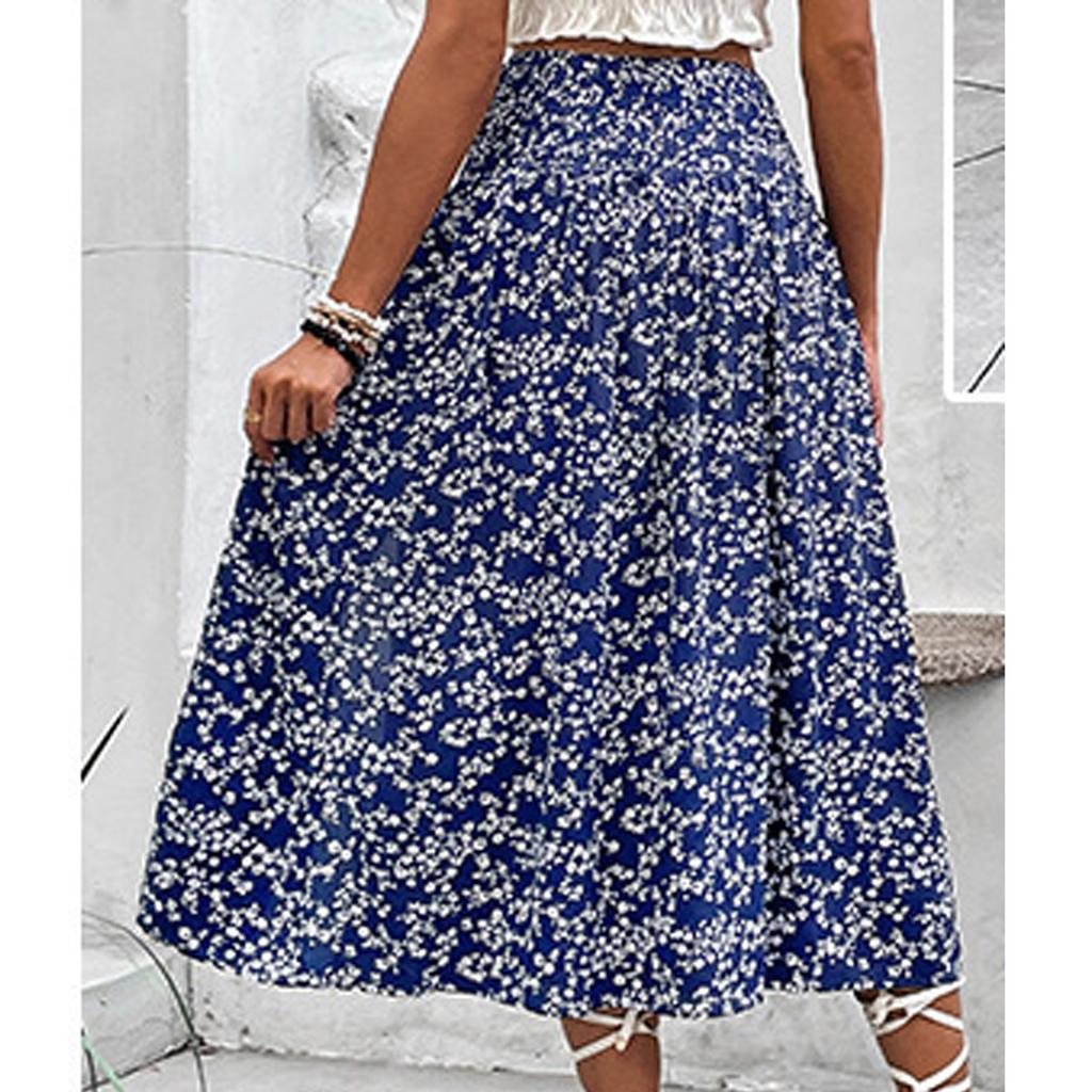 Women's  Casual And Fashionable High Waisted Skirt With Split Skirt  With Split Skirt