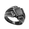 Punk Mens Ring Alloy Nordic Black Scandinavian Style Gathering Ring for Men Edgy Bold Fashion Accessory