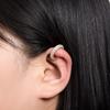 Ipc Round C Shape Cartilage Clip Earrings For Women Fake No Pierced Earrings Aaaa Zirconia Geometric Jewelry Gold  Color