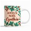 Mug - Noël Cynthia - Beige - 325 Ml - Dishwasher and Microwave Safe