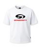 GRANDIOSITY Main Logo Cotton Mesh Oversized Short Sleeve T-Shirt (White)