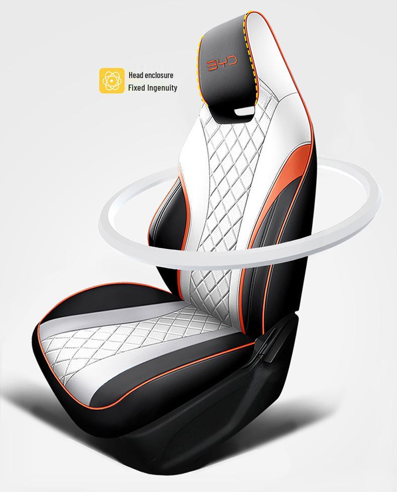BYD Dolphin All-Season Leather Car Seat Cover Set - Full Coverage, Universal Fit