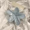 Hair Claw Flower Shape Stable Grip Summer Back Head Hair Clip Bright Color Non-Slip Shower Hair Claw Hair Accessories