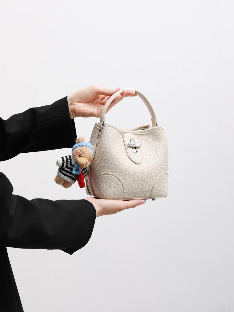 Women's Single Shoulder Bucket Bag - Japanese & Korean Fashion, Casual Handbag, Large Capacity, Elegant Business OL Crossbody, Soft Material