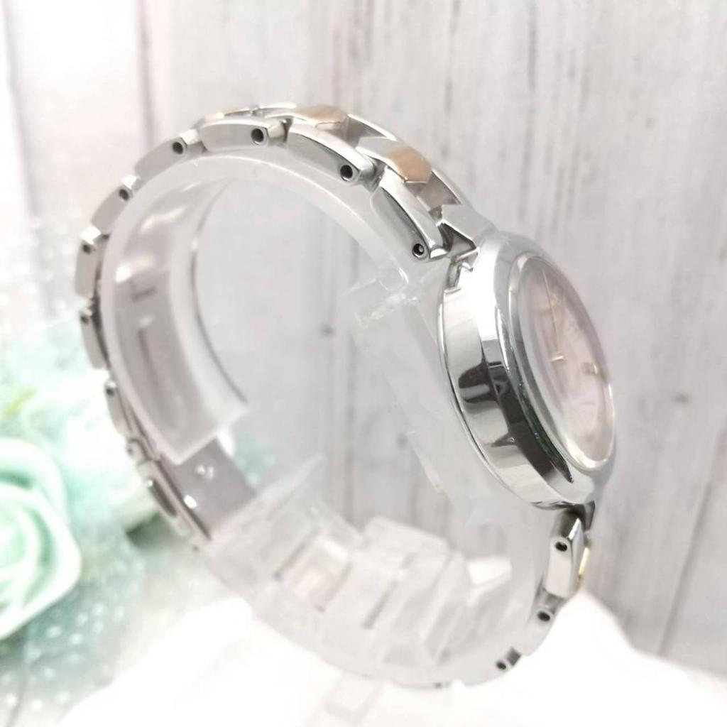 [USED] Working Seiko Solar-powered Women's Wristwatch with Studded Dial