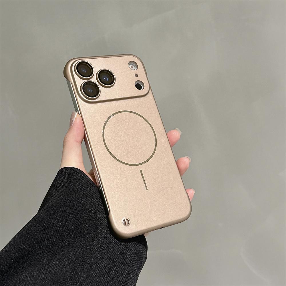 Frameless Magnetic Phone Case for Magsafe Apple iPhone 17 Air 16 Plus 16 14 13 12 Pro Max Back Cover with Camear Protective Thin