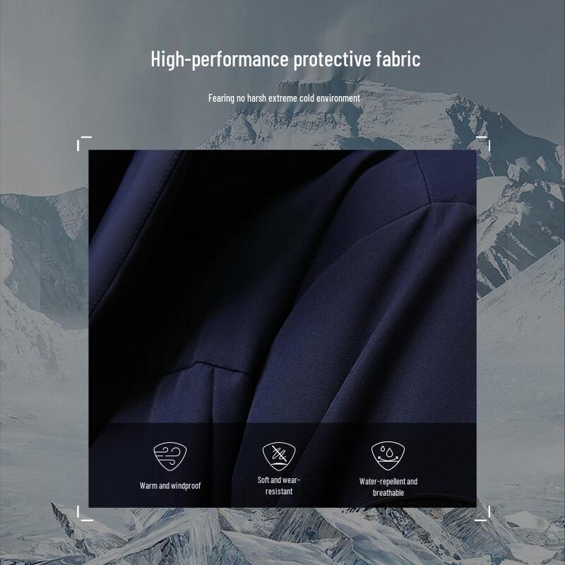 Tanboer Unisex Extreme Cold Long Puffer Down Jacket TEF560819A