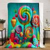 Candyland Fantasy Scene Print Blanket Soft and Cozy Perfect for the Living Room Bed Sofa or a Nap,gift