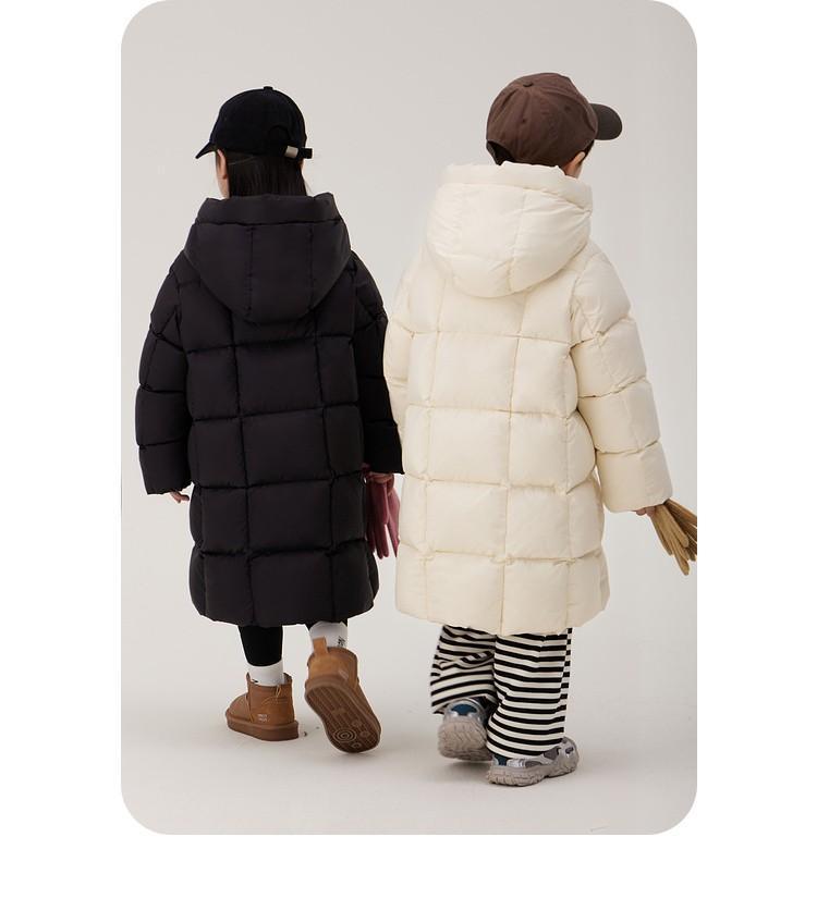 Winter 2025 Kinder Verdickte Baumwolljacke - Warmer Daunenmantel, Koreanischer Stil Lange Mode für Jungen und Mädchen