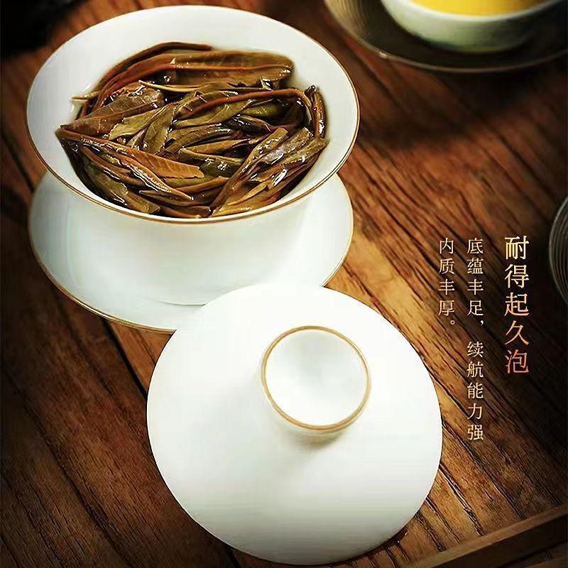 Yunnan Eski Banzhang Eski Ağaç Çiğ Puer 357g Çiğ Pu'er Çay Kek