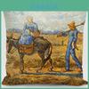Luxurious Vincent Van Gogh Oil Painting Cotton Linen Pillow Case Sofa Cushion Cover