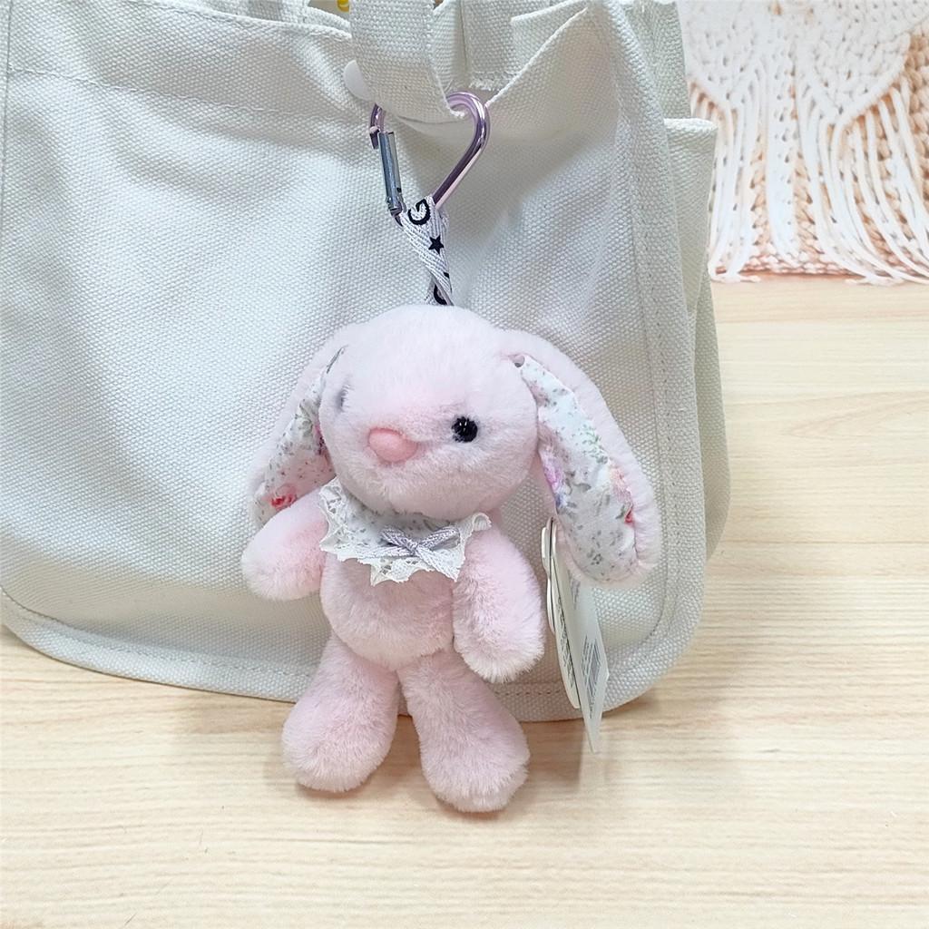 Cartoon Rabbit Plush Keychain Toy Animal Keyring Stuffed Doll For Gift Kids