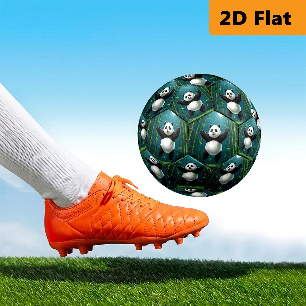 Cute Panda Bamboo Moon Size Soccer Ball High Elasticity Match Universal Unique Gift Cartoon Soccer Ball Suitable For Both Training And Competition