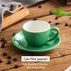 75ml European Style Cappuccino & Espresso Cup and Saucer Set for Afternoon Tea
