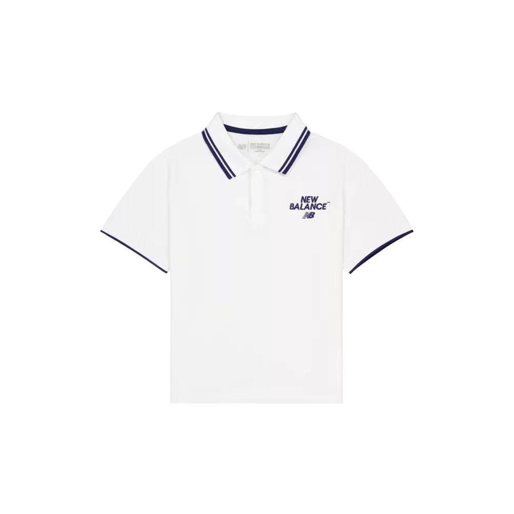 New Balance Polo Shirt SS25 Kids ND7FG21063-WT 110