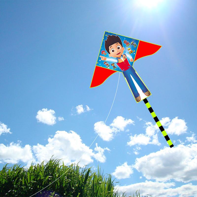 Weifang Kite New 2 Meter Triple Puzzle Kite Children Adult Long Tail Kite Outdoor Cartoon Patchwork Kite