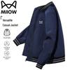 MaoRen Men's American Style Loose Casual Baseball Jacket