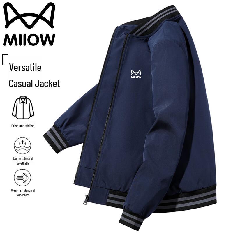 MaoRen Men's American Style Loose Casual Baseball Jacket