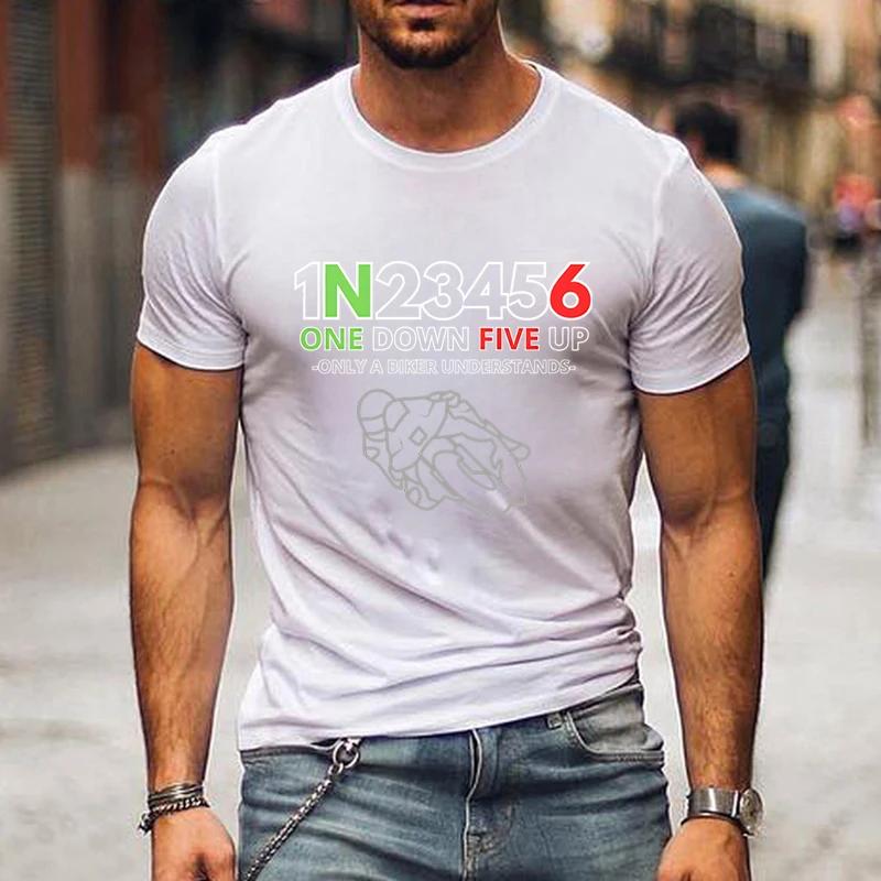 T Shirts Men Clothing 1n23456 The Secret Code of Bikers Graphic T Shirts Clothes Short Sleeve Tops Men Clothing Oversized Tshirt