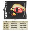 D-Deftoness Nu Metal Throw Blanket Super Soft Flannel For Kids Adult Airplane Travel Living Room Street Trend Sofa Bed Cover