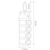 4Layer Bear Style Portable Milk Powder Box Multiple Openings Cereal Cartoon Infant Baby Food Storag Box Toddle Snack Container