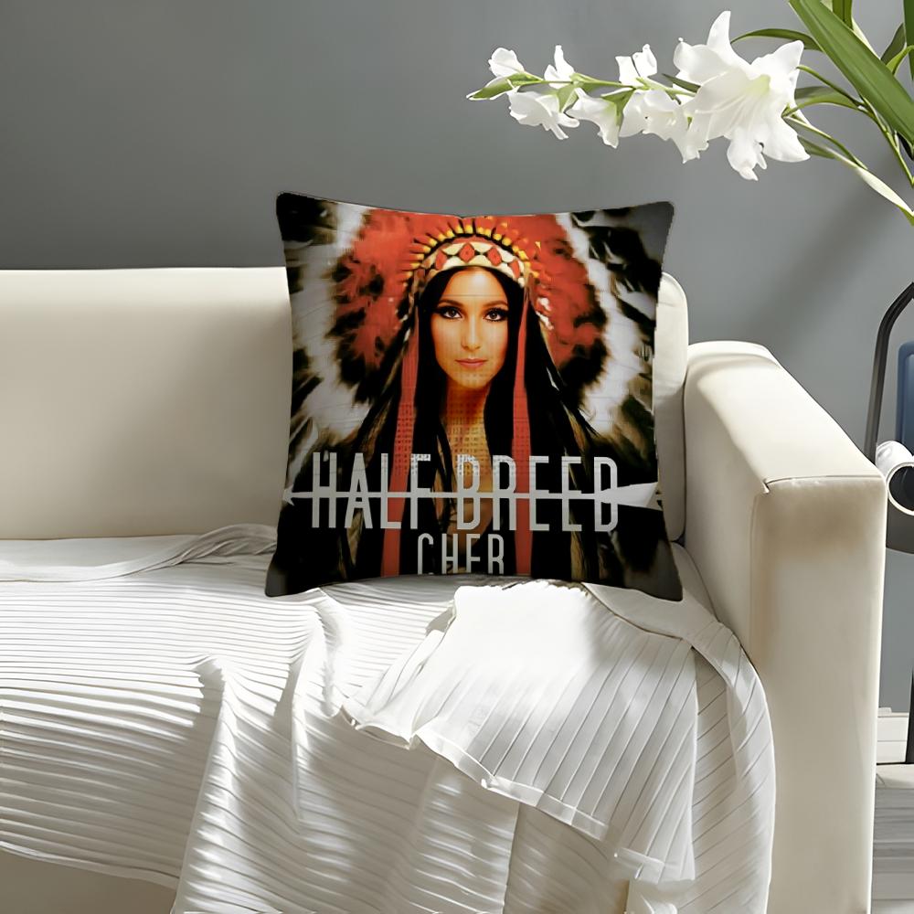 

Cute CcherS cool Pillow Case Natural Linen Organic Fabric DoubleSided Printing Sofa Home Decor Cushion Cover 30X30cm