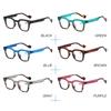 Stylish Square Frame Reading Glasses Luxury Design Anti Blue Light Eyewear Trend Men Women Presbyopia Eyeglasses Unisex To+4.0