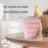 Foldable Silicone Travel Cup - Portable Toothbrush & Gargle Cup for Home and Outdoors