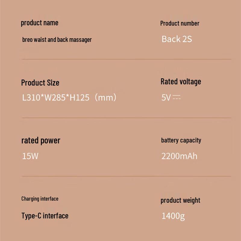 Breo Back2S Portable Back and Waist Massager Cushion