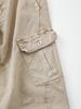 IKALOOK Loose Fit Washed Chino Work Cargo Pants Dpt133